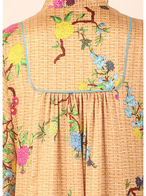 long silk flowered dress Laboratorio Capri | GOMERACESTO